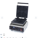  Βαφλιέρα καρδιάς - 4 τεμάχια σε ξυλάκια